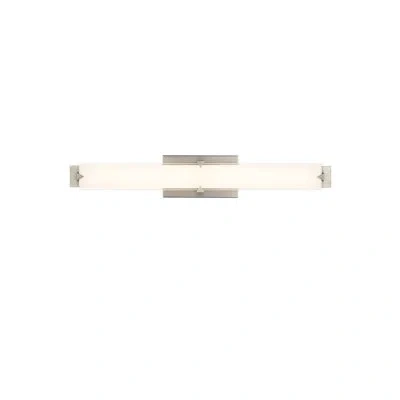 Modern Forms Carlisle 27" Dimmable Led Bath Vanity & Wall Light With Glass Shade And Built In Color Temperature S In Brushed Nickel