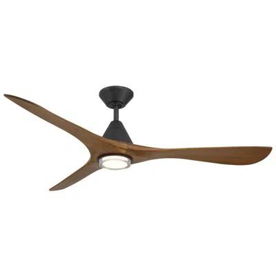Modern Forms Carve 3-blade Smart Ceiling Fan In Brown