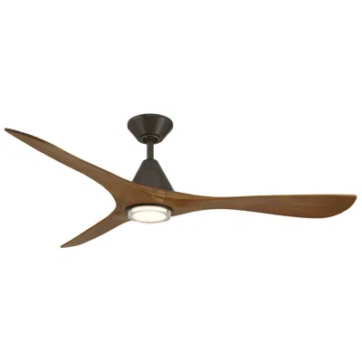 Modern Forms Carve 3-blade Smart Ceiling Fan In Brown