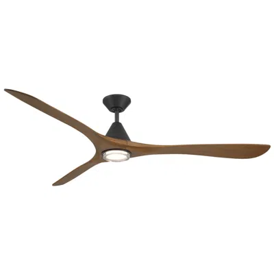 Modern Forms Carve 3-blade Smart Ceiling Fan In Brown