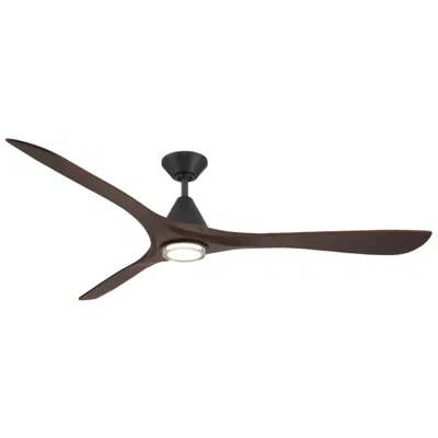 Modern Forms Carve 3-blade Smart Ceiling Fan In Brown