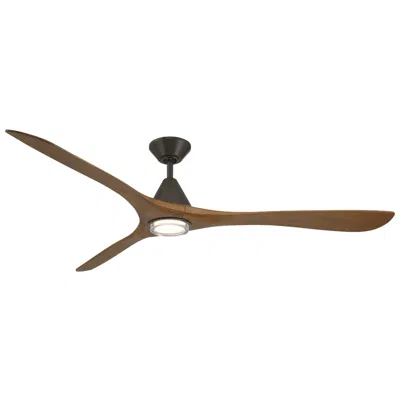 Modern Forms Carve 3-blade Smart Ceiling Fan In Brown