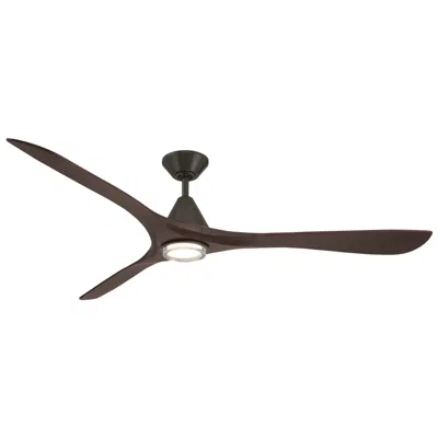 Modern Forms Carve 3-blade Smart Ceiling Fan In Brown