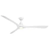 Modern Forms Carve 3-blade Smart Ceiling Fan In White