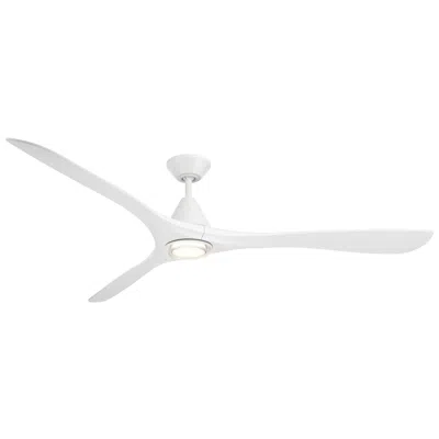 Modern Forms Carve 3-blade Smart Ceiling Fan In White