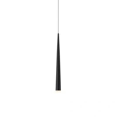 Modern Forms Cascade 1 - Light Single Cylinder Led Pendant In Black
