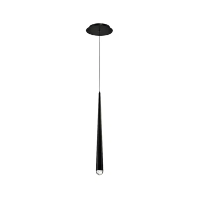 Modern Forms Cascade 19" High Matte Black Led Mini Pendant
