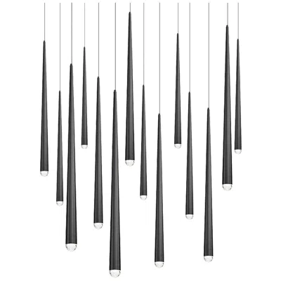 Modern Forms Cascade Black 3500k In Multi