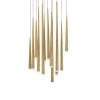 Modern Forms Cascade Led Multi-light Pendant In Aged Brass