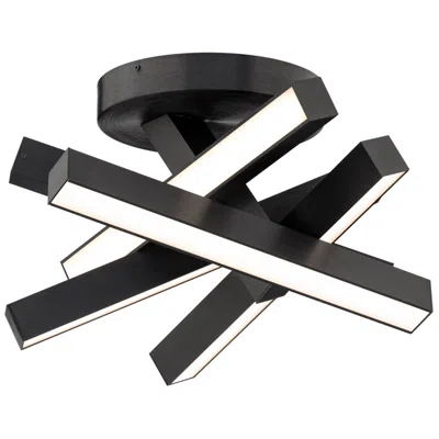 Modern Forms Chaos 17 1/4" Wide Black Led Ceiling Light