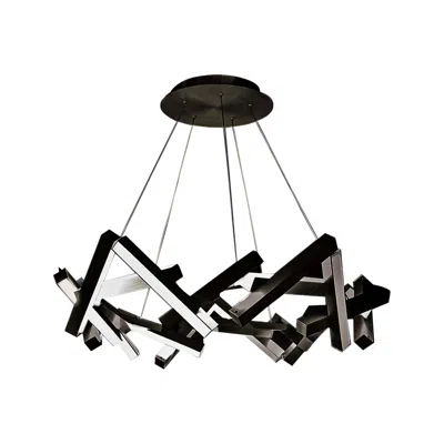 Modern Forms Chaos 34" Wide Black 21-light Led Chandelier