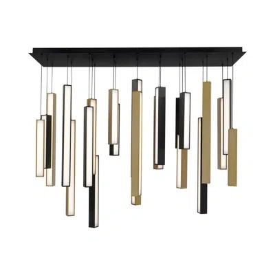 Modern Forms Chaos Led Linear Pendant In Black