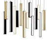 Modern Forms Chaos Led Linear Pendant In Matte Black