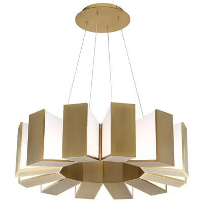 Modern Forms Chronos 34" Wide Aged Brass Led Chandelier