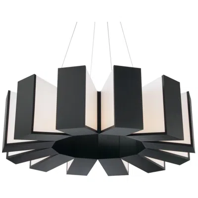 Modern Forms Chronos 34" Wide Twelve Light Modern Chandelier In Black