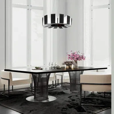 Modern Forms Chronos Unique / Statement Drum Dimmable Led Chandelier In Black