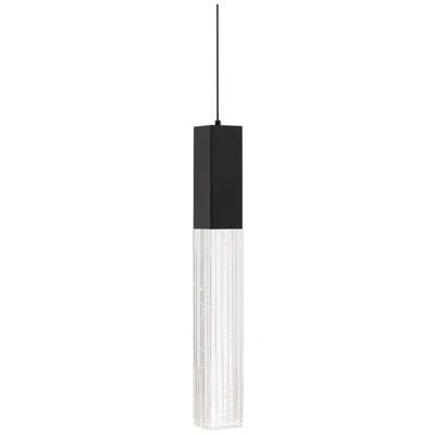 Modern Forms Cinema 16"h X 2"w 1-light Mini-pendant In Black
