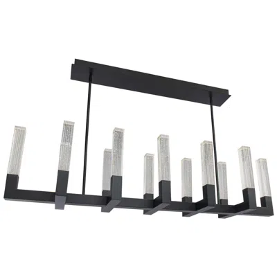 Modern Forms Cinema 54" Wide Black Led Linear Chandelier