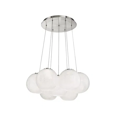 Modern Forms Cosmic 27" Wide Brushed Nickel Led Multi Light Pendant