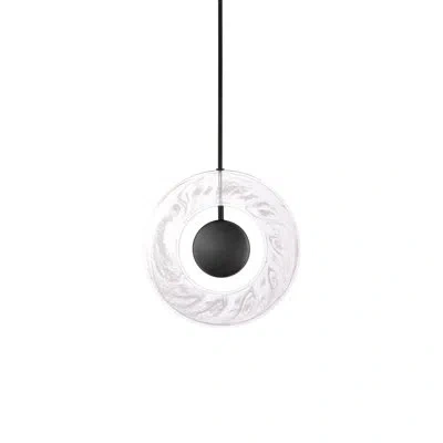 Modern Forms Cymbal 1 - Light Single Geometric Led Pendant In Black,clear