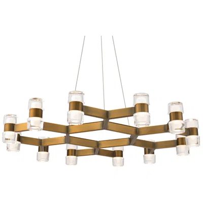 Modern Forms Dashe 36in Led Pendant 3000k In Aged Brass