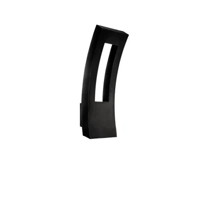Modern Forms Dawn 1 - Bulb Integrated Led Outdoor Armed Sconce With Dusk To Dawn In Black