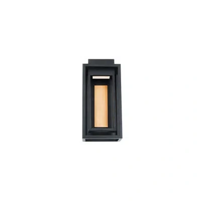 Modern Forms Dorne Black Aged Brass 1 - Bulb 14" H Integrated Led Outdoor Flush Mount