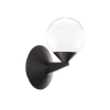 Modern Forms Double Bubble 1 - Light Dimmable Armed Sconce In Black