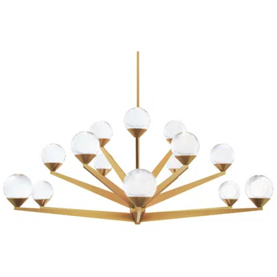 Modern Forms Double Bubble 17.63 In. X 42 In. Chandel In Gold