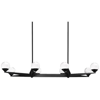 Modern Forms Double Bubble 44" Wide Black Led Island Chandelier
