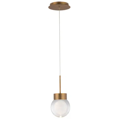 Modern Forms Double Bubble 5 1/4" Wide Aged Brass Led Mini Pendant