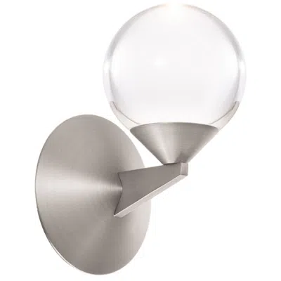 Modern Forms Double Bubble 7.75"h X 6.13"w 1-light Wall Sconce In Satin Nickel