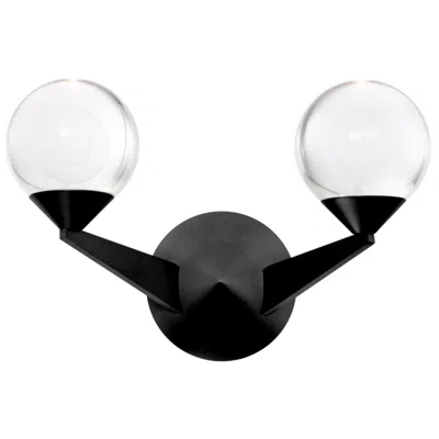 Modern Forms Double Bubble 8.63"h X 6.5"w 2-light Wall Sconce In Black