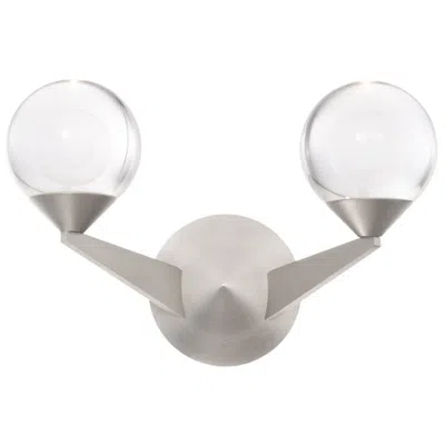 Modern Forms Double Bubble 8.63"h X 6.5"w 2-light Wall Sconce In Satin Nickel