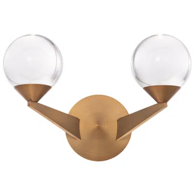 Modern Forms Double Bubble 9 3/4" High Aged Brass 2-light Led Wall Sconce