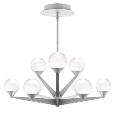 Modern Forms Double Bubble 9 Light Led Chandelier In Satin Nickel