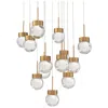 Modern Forms Double Bubble Aged Brass 3000k