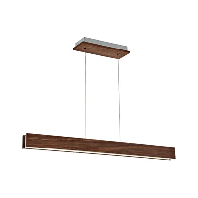 Modern Forms Drift 38" Dark Walnut Led Kitchen Island Linear Pendant