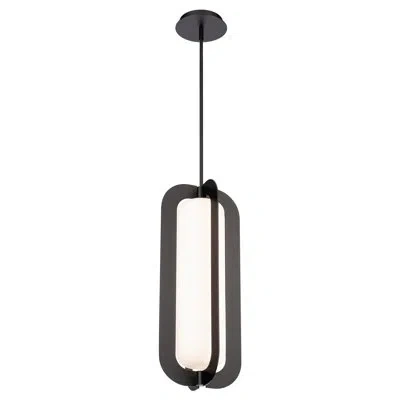 Modern Forms Echelon 1 - Light Unique Rectangle Led Pendant In Black
