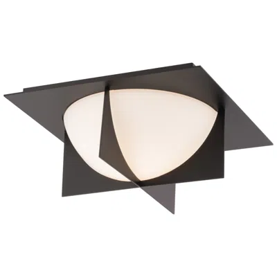 Modern Forms Echelon 14"h X 14"w 1-light Flush Mount In Black