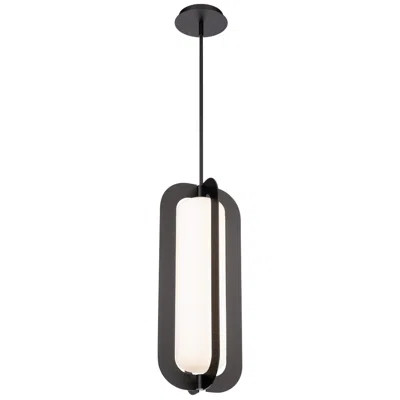 Modern Forms Echelon 9" Wide Black Led Mini Pendant