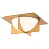 Modern Forms Echelon14" Wide Aged Brass Led Ceiling Light