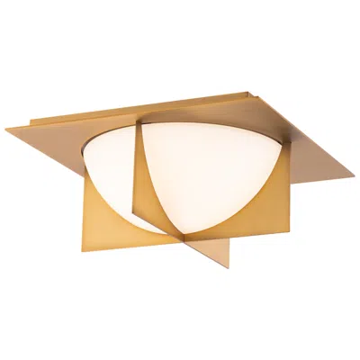 Modern Forms Echelon14" Wide Aged Brass Led Ceiling Light