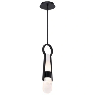 Modern Forms Ezra 1 - Light Single Geometric Led Pendant In Black