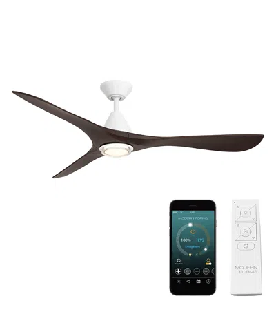 Modern Forms Fans Carve 60 In Selectable 2700-3000-4000-5000k Led Indoor Or Outdoor Smart Home Ceiling Fan In Black