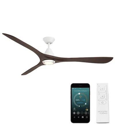 Modern Forms Fans Carve 72 In Selectable 2700-3000-4000-5000k Led Indoor Or Outdoor Smart Home Ceiling Fan In Black