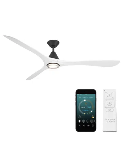 Modern Forms Fans Carve 72 In Selectable 2700-3000-4000-5000k Led Indoor Or Outdoor Smart Home Ceiling Fan In White