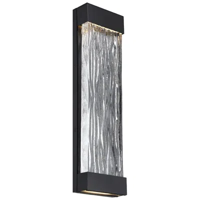 Modern Forms Fathom 22" High 1-light Black Led Outdoor Wall Light