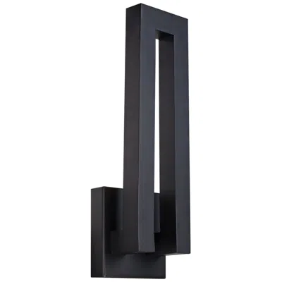 Modern Forms Forq 18" High Black Led Outdoor Wall Light