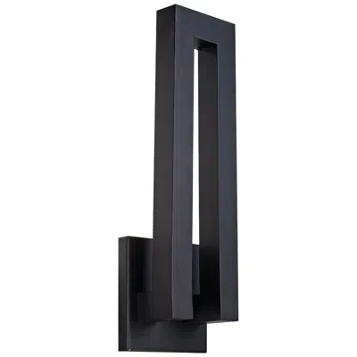 Modern Forms Forq 24" High Black Led Outdoor Wall Light